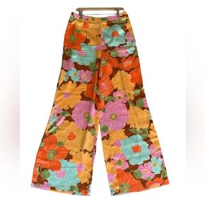 Palazzo Floral Print Pants Size Large